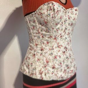 Playgirl floral overbust corset
